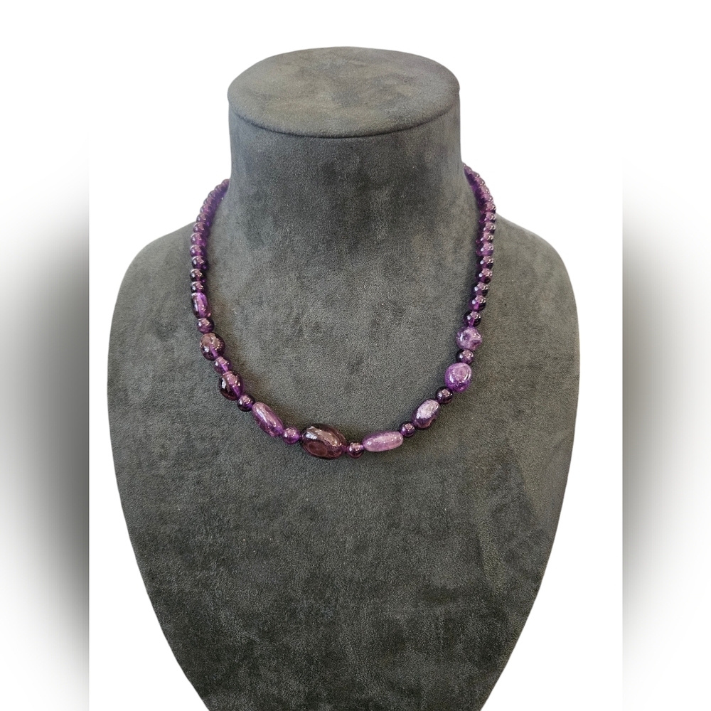 Amethyst Bead Necklace